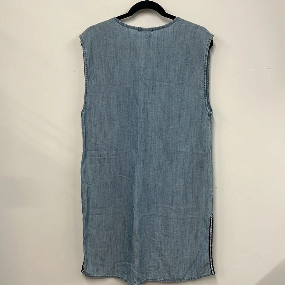 J Crew blue chambray dress coverup S - Picture 7 of 7